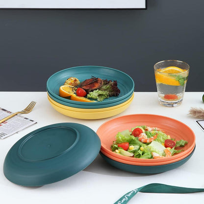 8er Set Kyraton Teller 23cm - Camping & Outdoor Kunststoff Geschirr in 4 Farben