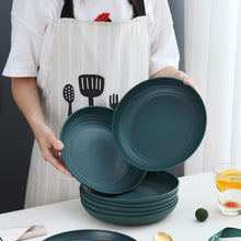 Kyraton 8er Set 23cm Dunkelgrüne Speiseteller BPA-frei