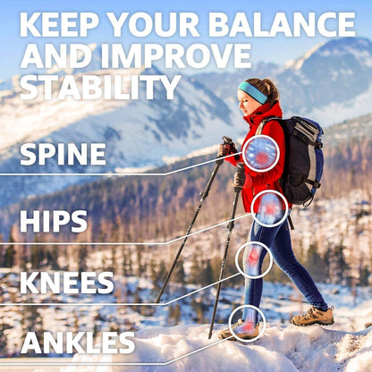 Premium Wanderstöcke Nordic Walking Stöcke faltbar leicht