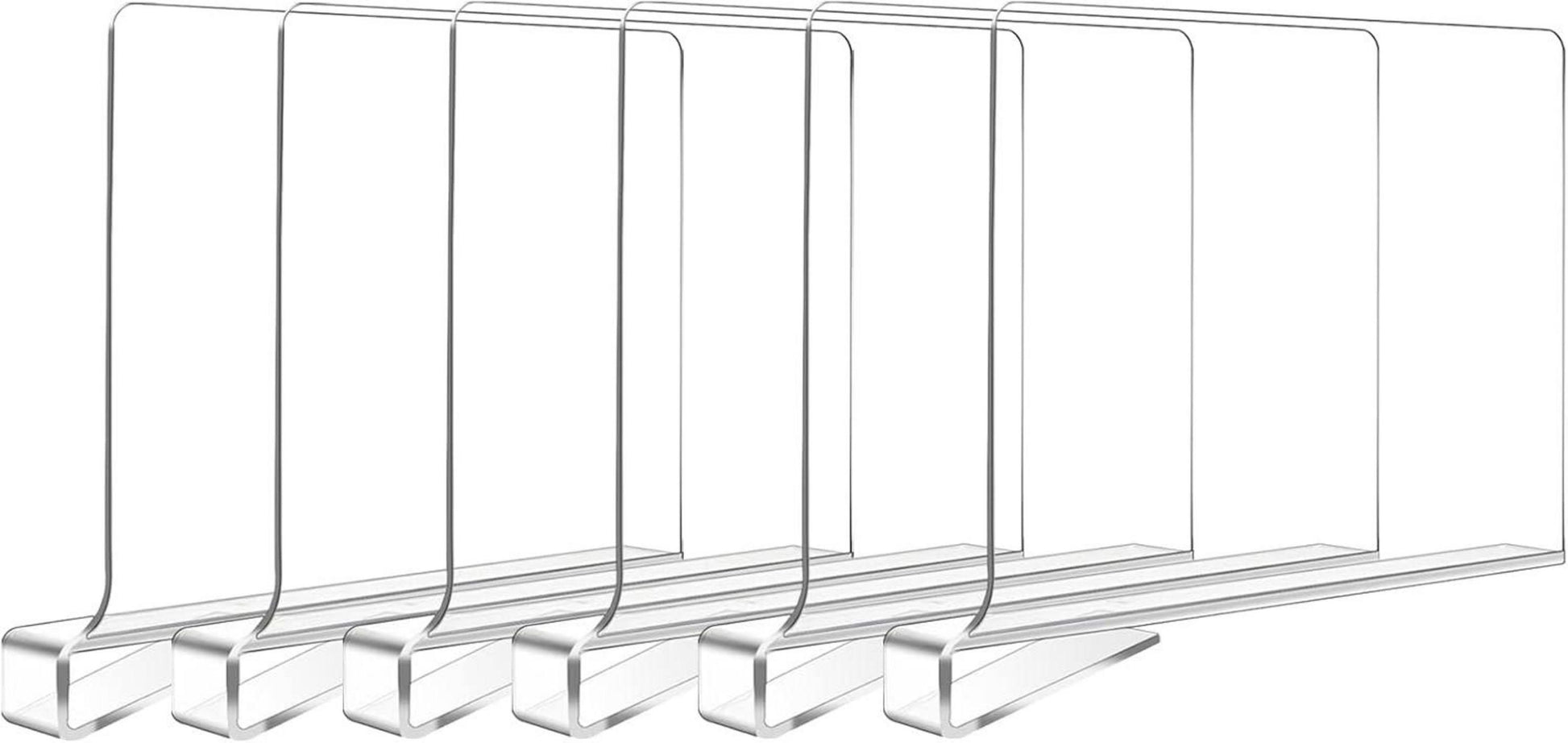 Transparente Acryl-Regalteiler, verstellbarer