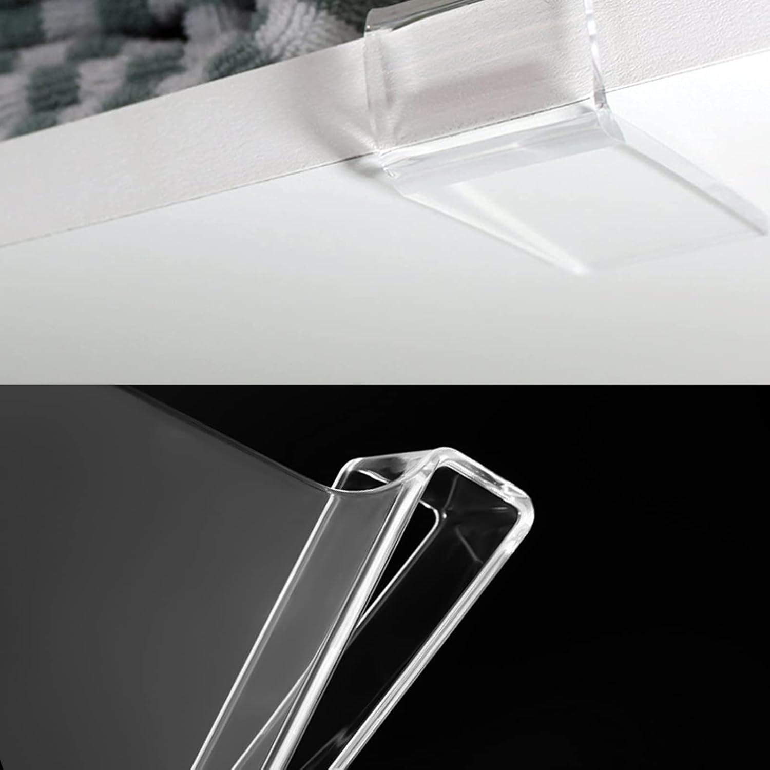 Transparente Acryl-Regalteiler, verstellbarer Kleiderorganisator, multifunktionaler Organizer, 6 Stück