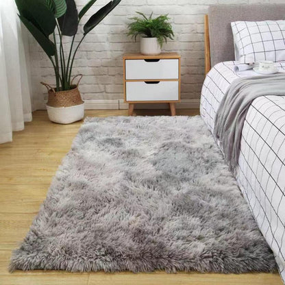 Hochflor Teppich 120x160 Grau Weiß Modern Flauschig Weich Groß für Wohnzimmer