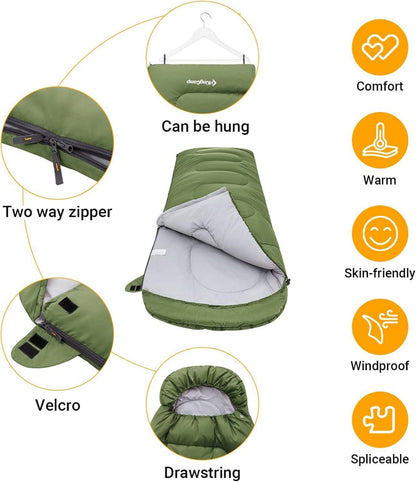 Schlafsack Winter Outdoor Deckenschlafsack Tragbar Leicht 3-4