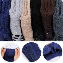 6 Paar flauschige Thermo-Socken mit Anti-Rutsch-Griff