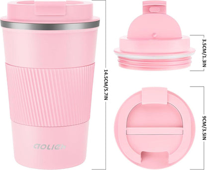 Thermobecher Kaffeebecher Auslaufsicher Edelstahl Travel Mug 380ML
