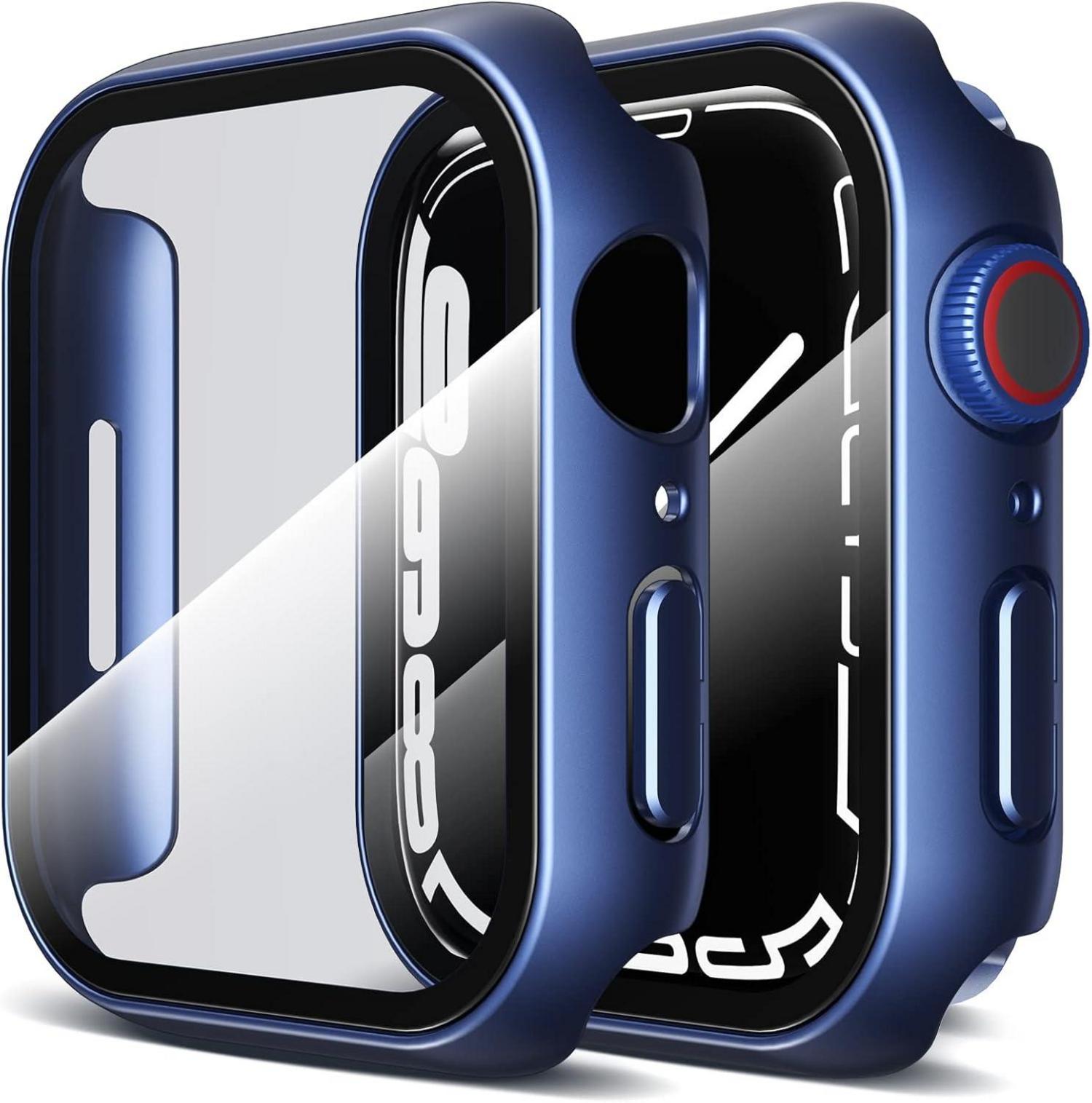 Schutzhülle Apple Watch Series 9/8/7 45mm Displayschutzfolie KlarHD