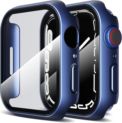 Schutzhülle Apple Watch Series 9/8/7 45mm Displayschutzfolie KlarHD