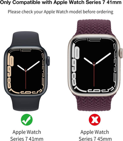 Schutzhülle für Apple Watch Series 9/8/7 41mm, 2er Pack