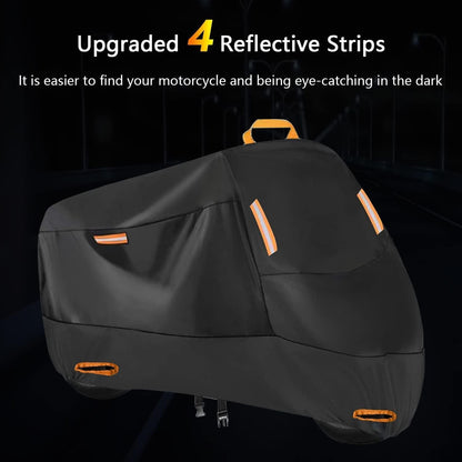 Motorrad Abdeckplane 300D Wasserdicht Outdoor Oxford XXL 230x90x125 cm
