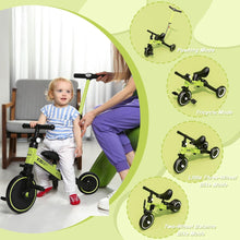 XJD 4-in-1 Kinder Dreirad Laufrad mit Verstellbarem