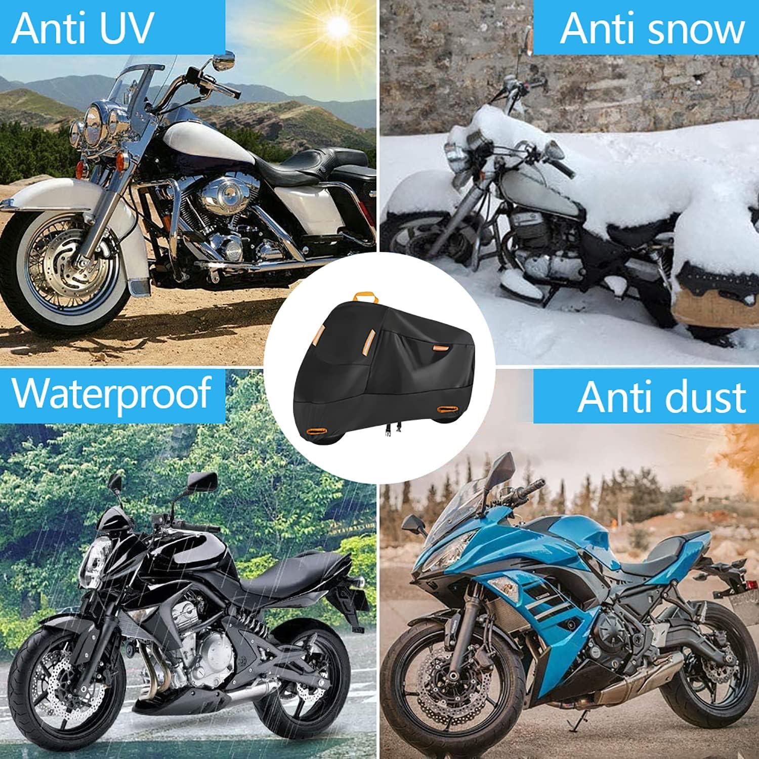 Motorrad Abdeckplane 300D Wasserdichte Oxford Schutzhülle XXXL