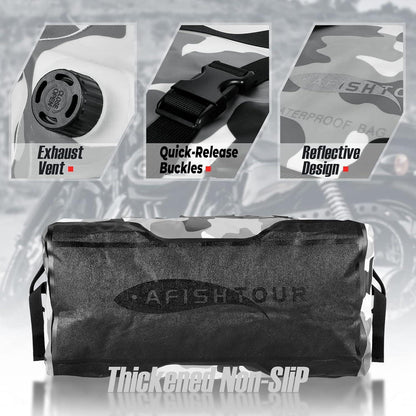 65L Wasserdichte Duffelbag – Reisetasche für Motorrad & Wassersport