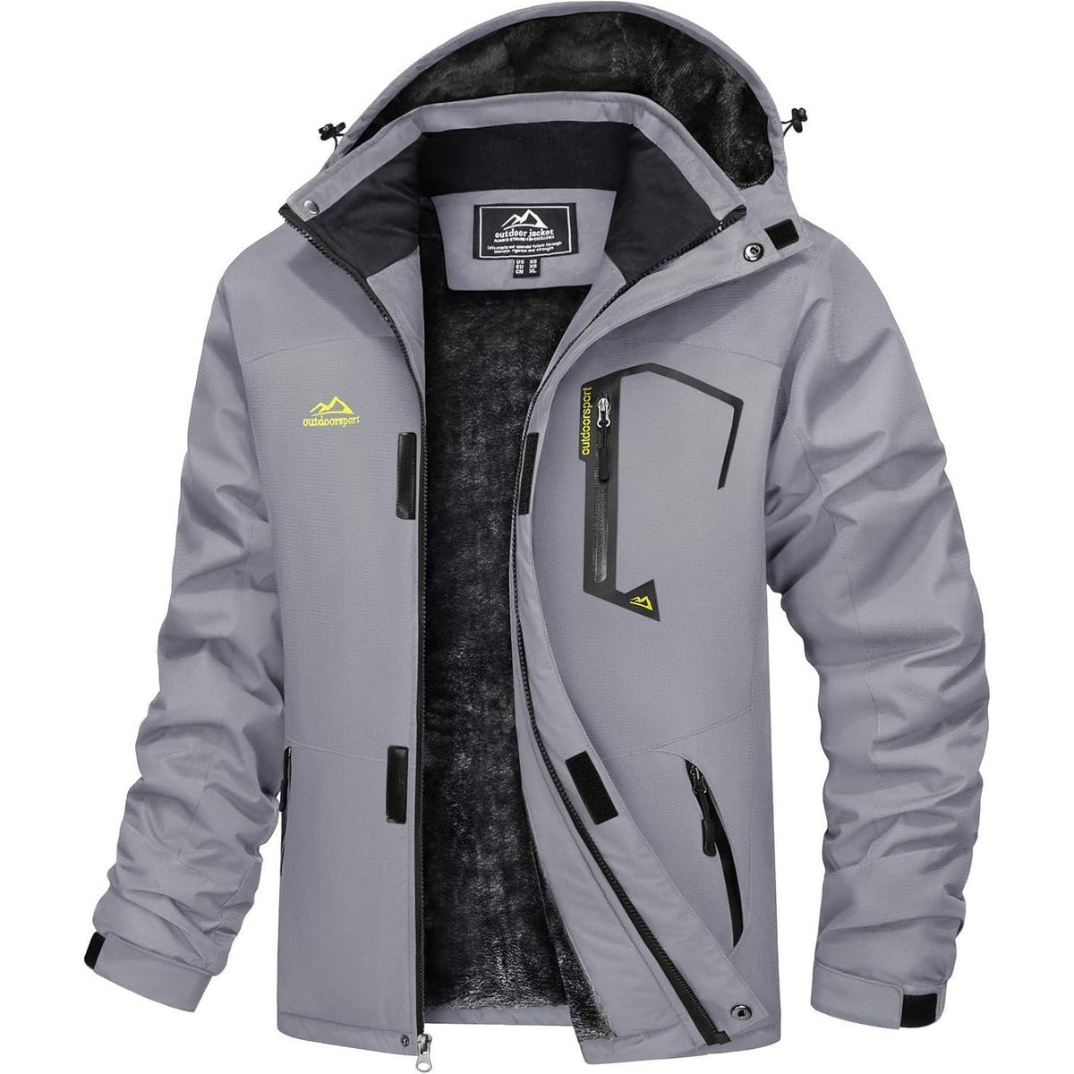 Herren Winterjacke wasserdicht & winddicht mit Fleece-Futter