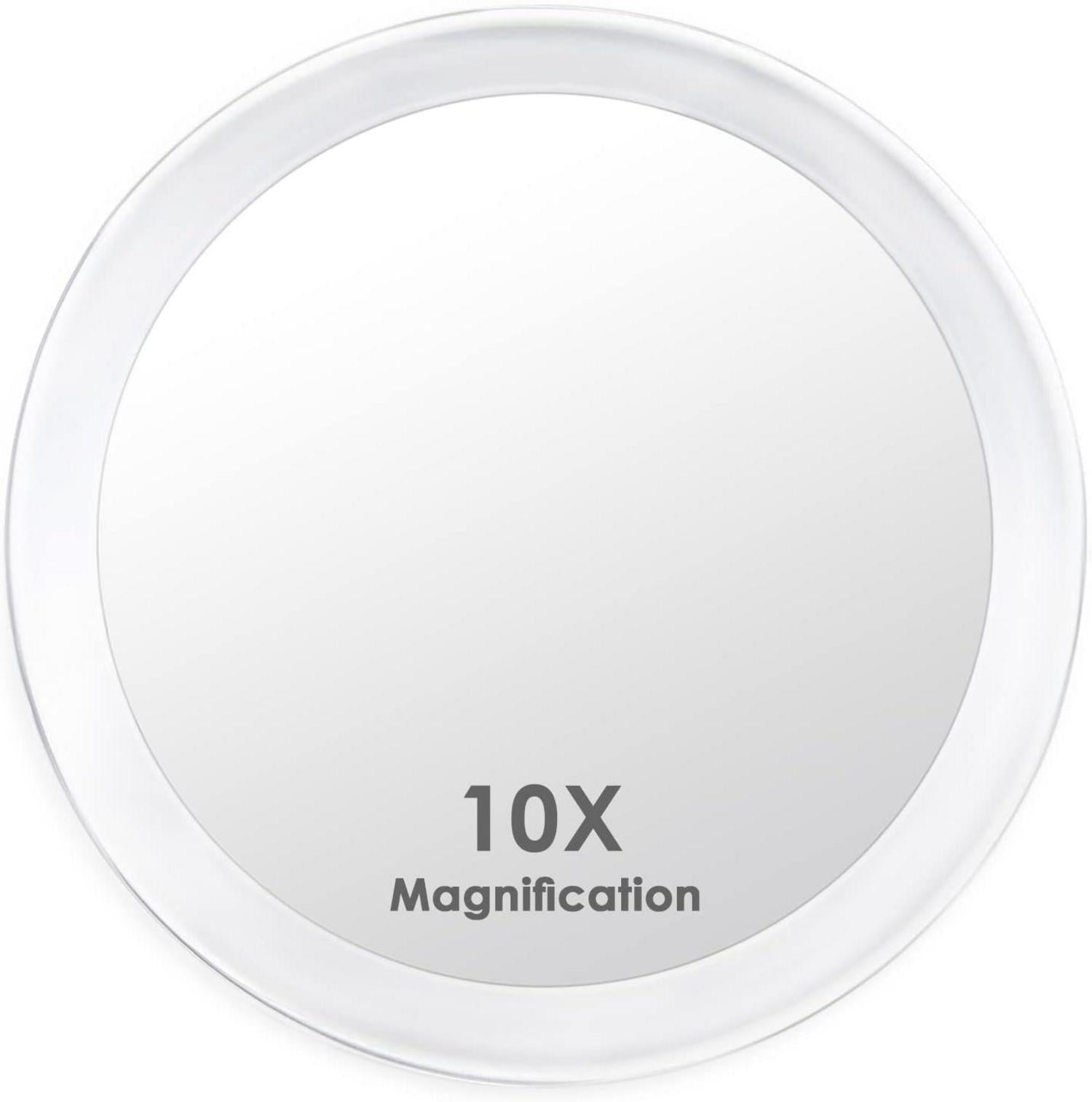 10X Vergrößerungsspiegel mit 3 Saugnäpfen 15cm Makeup Spiegel