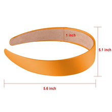 SIQUK 12 Stück Satin Haarreifen 3cm Breit DIY Stirnbänder
