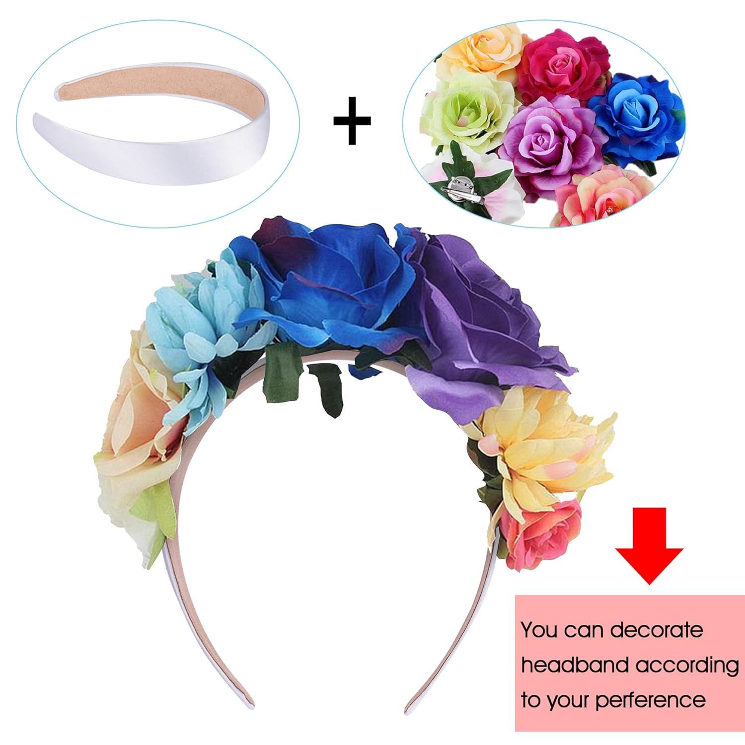 SIQUK Satin Haarreifen für Frauen und Mädchen, 16 Farben, 2.54 cm