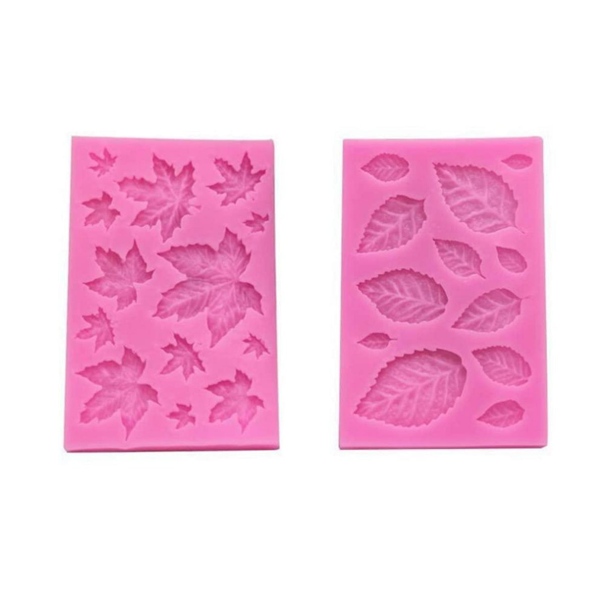 Silikonform Blätter 5er Set – Fondant & Schokolade DIY