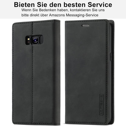 Samsung Galaxy S8 Hülle Leder Klappbar Standfunktion Magnetisch