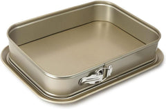 Rechteckige Frühlingsbackdose Antihaft Kuchenform 39.28 cm Gold