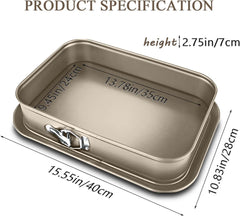 Rechteckige Frühlingsbackdose Antihaft Kuchenform 39x28cm