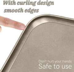 Rechteckige Frühlingsbackdose Antihaft Kuchenform 39x28cm Gold