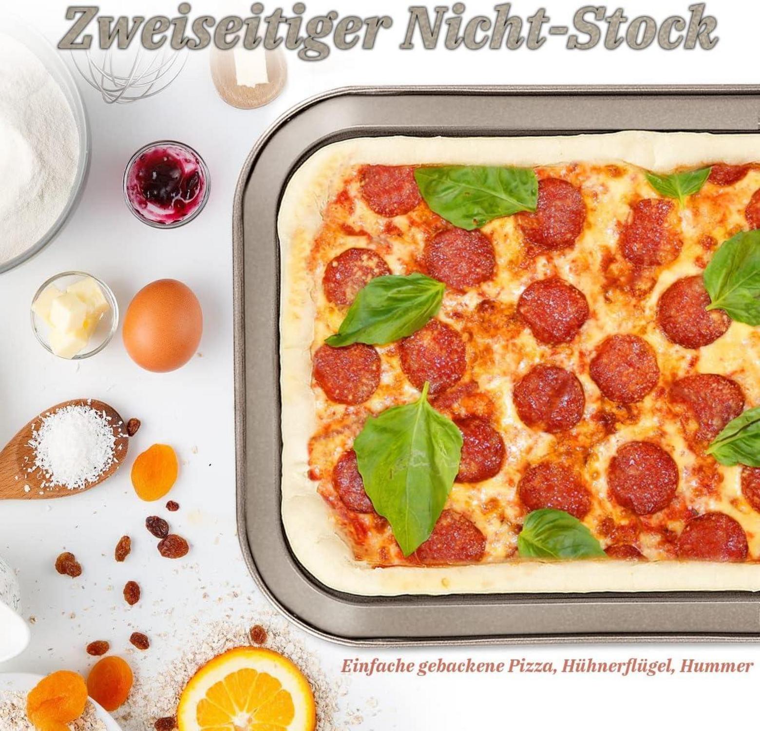 Rechteckige Antihaft Springform 39x28cm Backdose für Kuchen - Gold