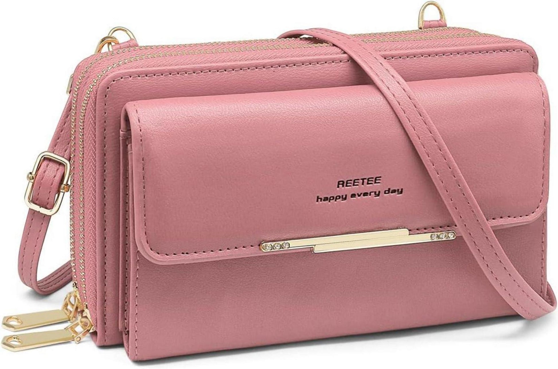 Handytasche Umhängetasche RFID Damen Geldbörse PU Leder 24