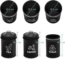 TEAMFAR Vorratsdosen 3er Set, Metall, Luftdicht Deckel, Keks
