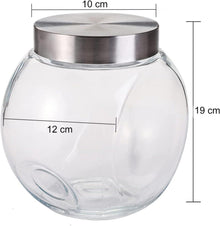 2er Bonbonglas Set | 2 Liter Vorratsdose mit Deckel