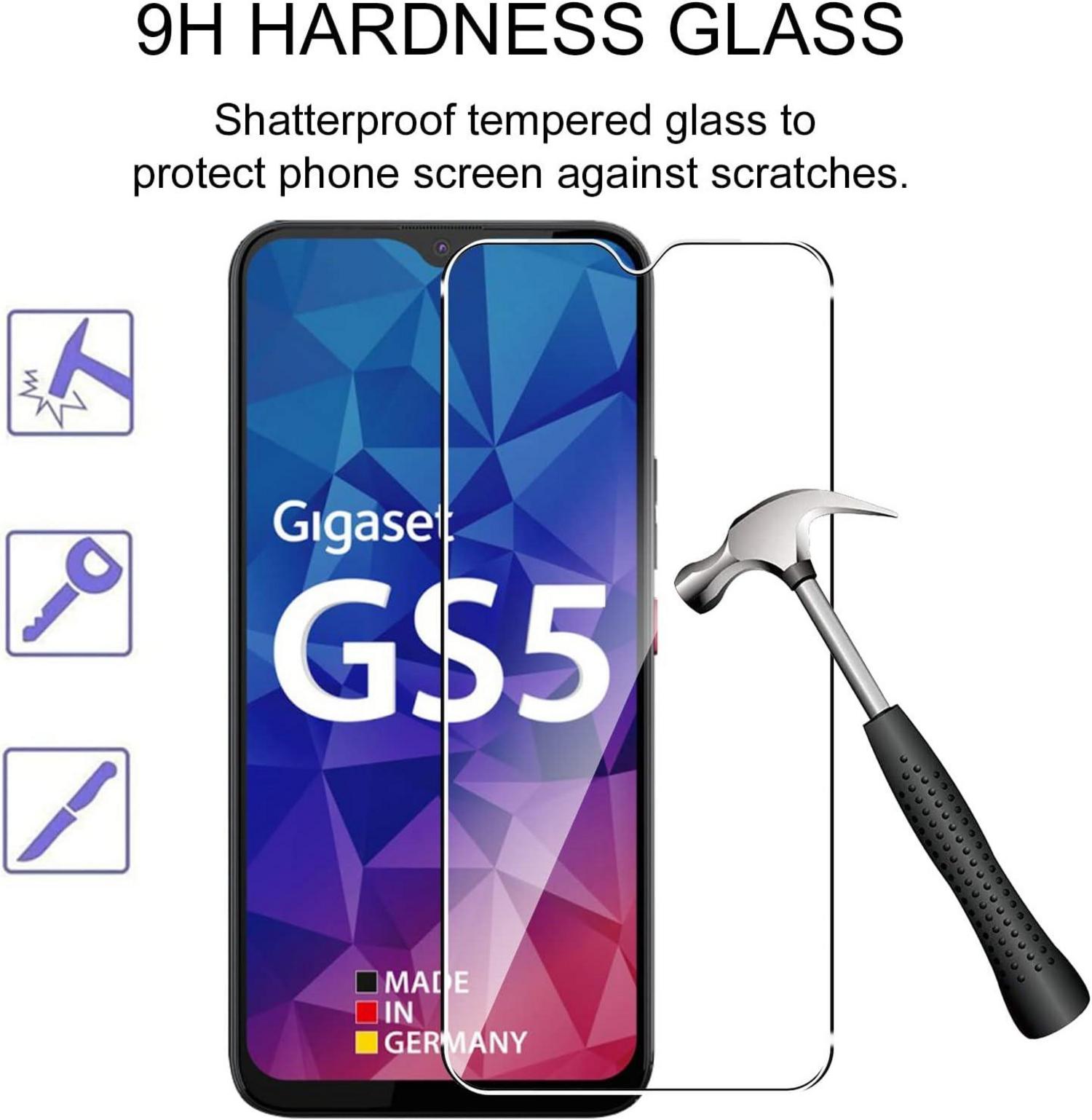 Schutzfolie kompatibel mit Gigaset GS5 Displayschutz 2 Stück