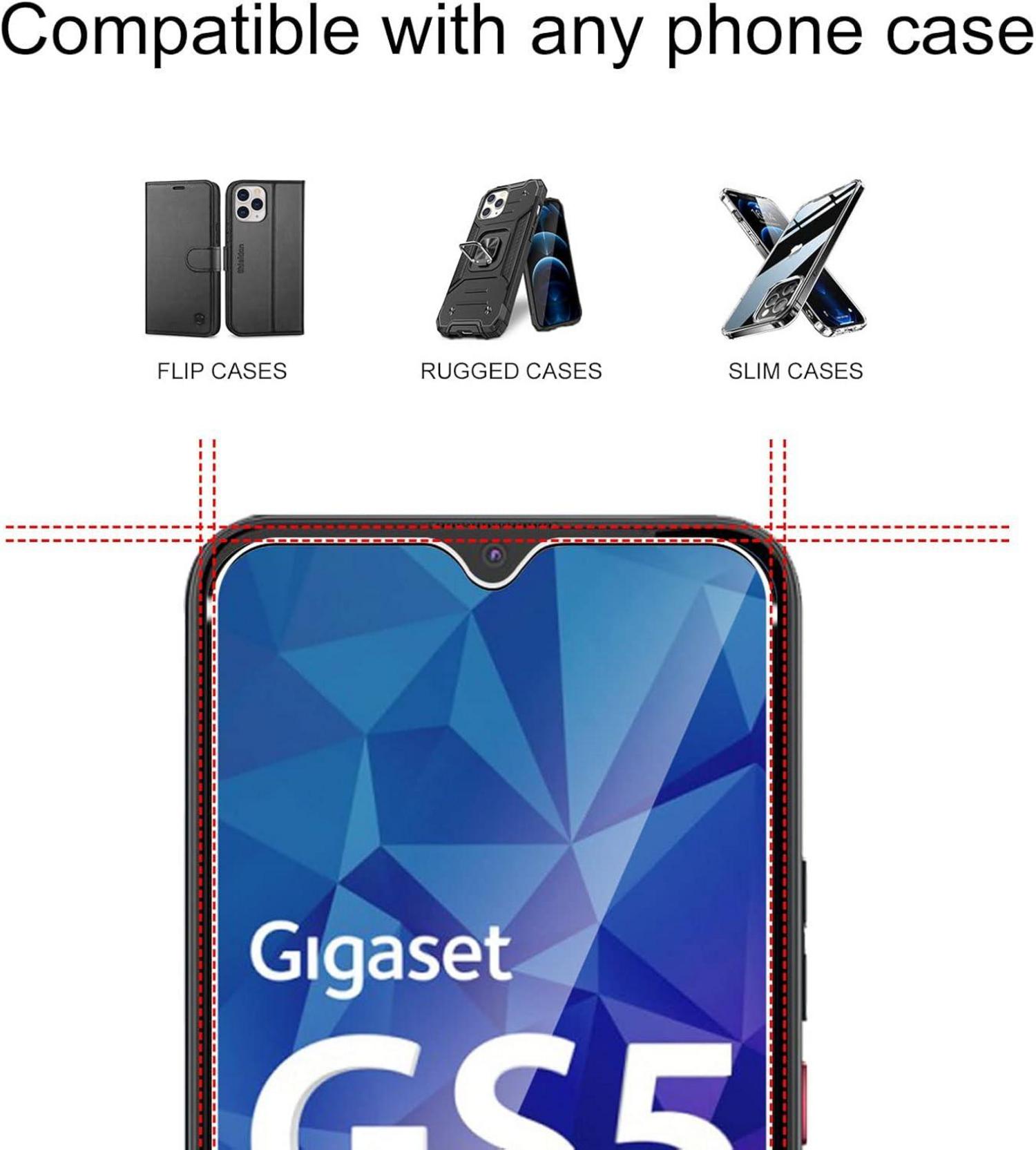 Panzer Schutzfolie 2x für Gigaset GS5 GS5 Lite GS5 Pro GS4 GS290 9H Glas