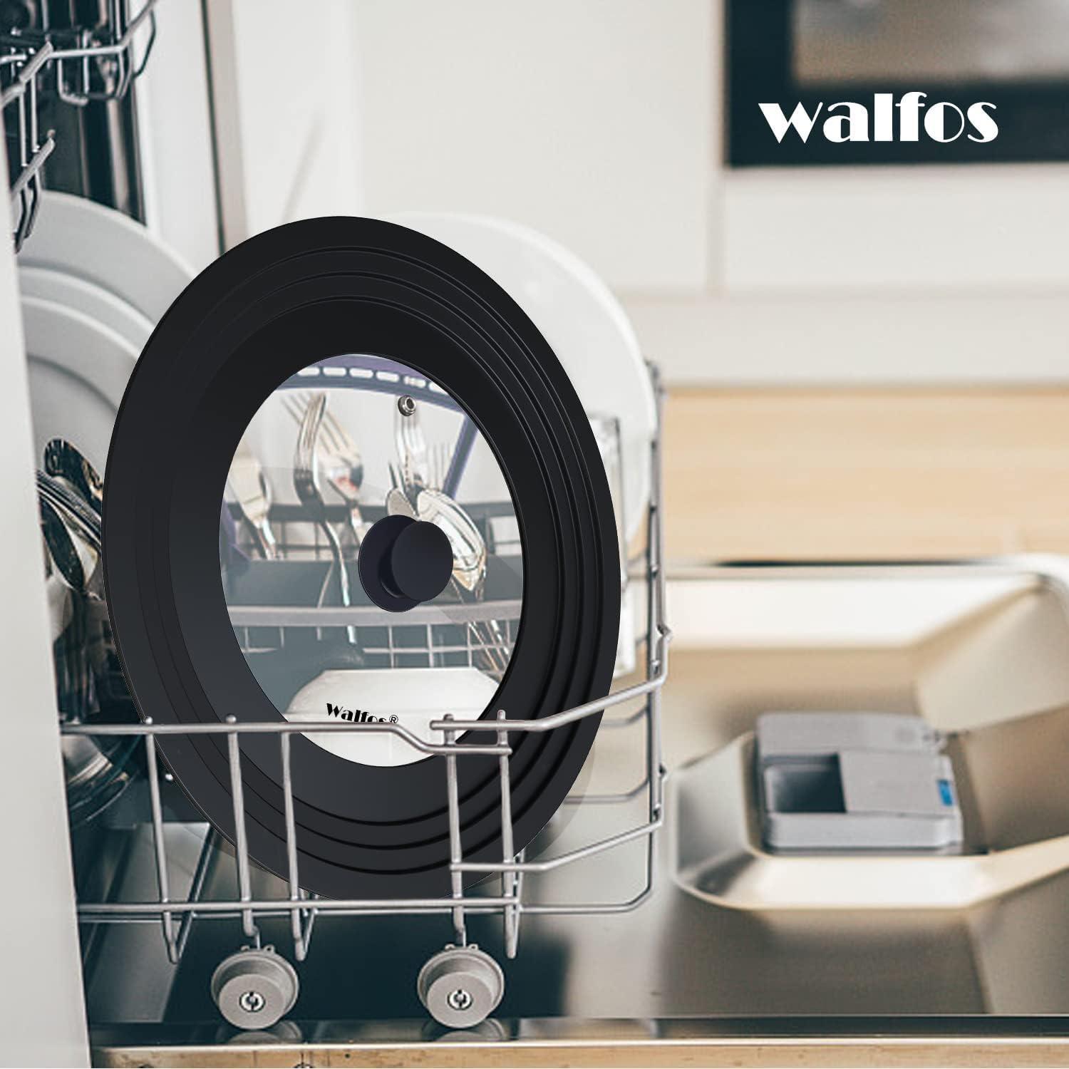 Walfos Universaldeckel für Töpfe Pfannen Glasdeckel 20cm-30cm