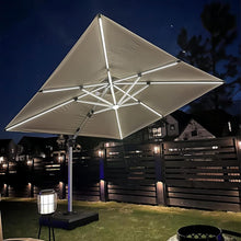 Sonnenschirm LED Solar Beleuchtung Ampelschirm 270x270 cm