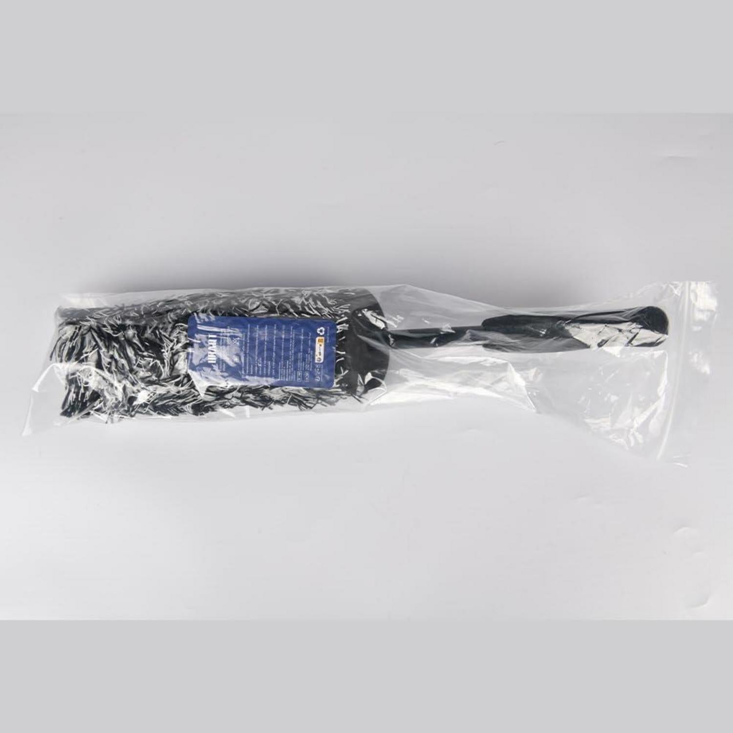 URAQT Premium Mikrofaser Felgenbürste - Lange Profi Auto Felgenreinigungsbürste Schwarz