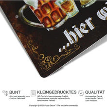 Retro Blechschilder Bardeko Lustiger Spruch Vintage 20x30cm