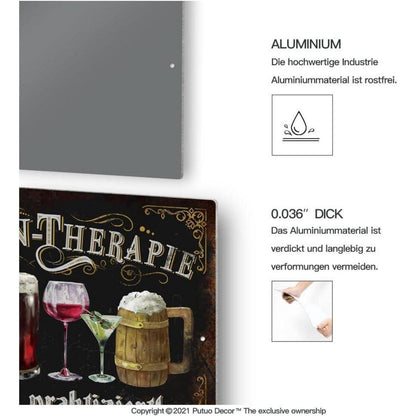 Retro Blechschilder Bardeko Lustiger Spruch Vintage 20x30cm