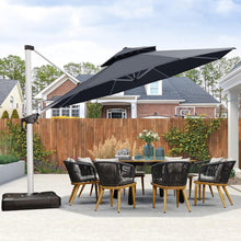 Sonnenschirm Ampelschirm 400 cm Gartenschirm UV50+ Grau