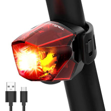 Fahrrad Rücklicht USB-C Aufladbar Batterie LED StVZO IPX4