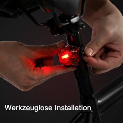 Fahrrad Rücklicht USB-C Aufladbar Batterie LED StVZO IPX4