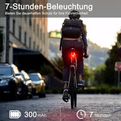 Fahrrad Rücklicht USB-C Aufladbar LED StVZO Zulässig IPX4 Wasserdicht