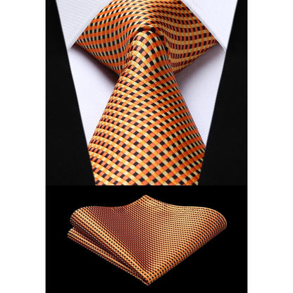 HISDERN Paisley Hochzeitskrawatte für Herren mit