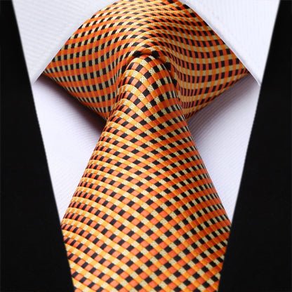 HISDERN Paisley Hochzeitskrawatte für Herren mit