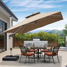 Sonnenschirm Ampelschirm 300x300 cm Drehbar UV50+ Beige