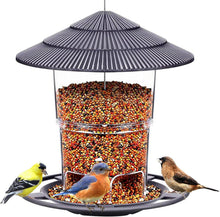 Vogelfutterhaus zum Aufhängen Schwarz wetterfest - Bird Feeder AvoDov