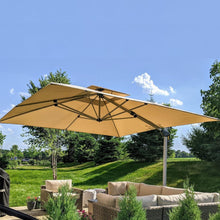 Sonnenschirm Balkon 330x330 cm Ampelschirm Drehbar