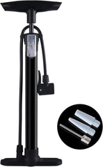 Standluftpumpe für Fahrrad Presta Schrader Ventile 160PSI Schwarz