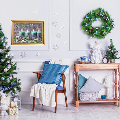 5D Weihnachtskerze Diamond Painting Set DIY Diamant Malerei Kit