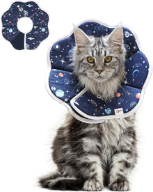 Weiche Verstellbare Katzen-Halskrause mit Sternenhimmel-Muster