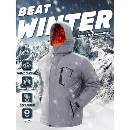 Herren Winterjacke wasserdicht & winddicht mit Fleece-Futter