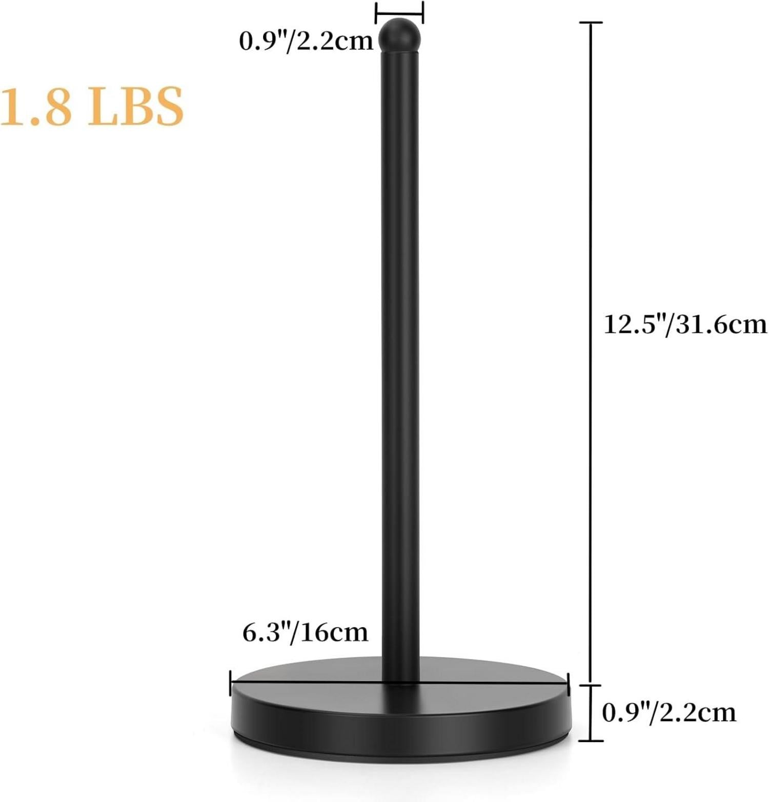 Papierhandtuchhalter Küchenrollenspender Metall Mattschwarz